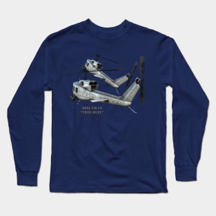 Bell UH-1N Twin Huey Long Sleeve T-Shirt